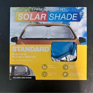 Solar Shade 3 Piece Sunshade Set for your car! Standard size - 30in x 57in
